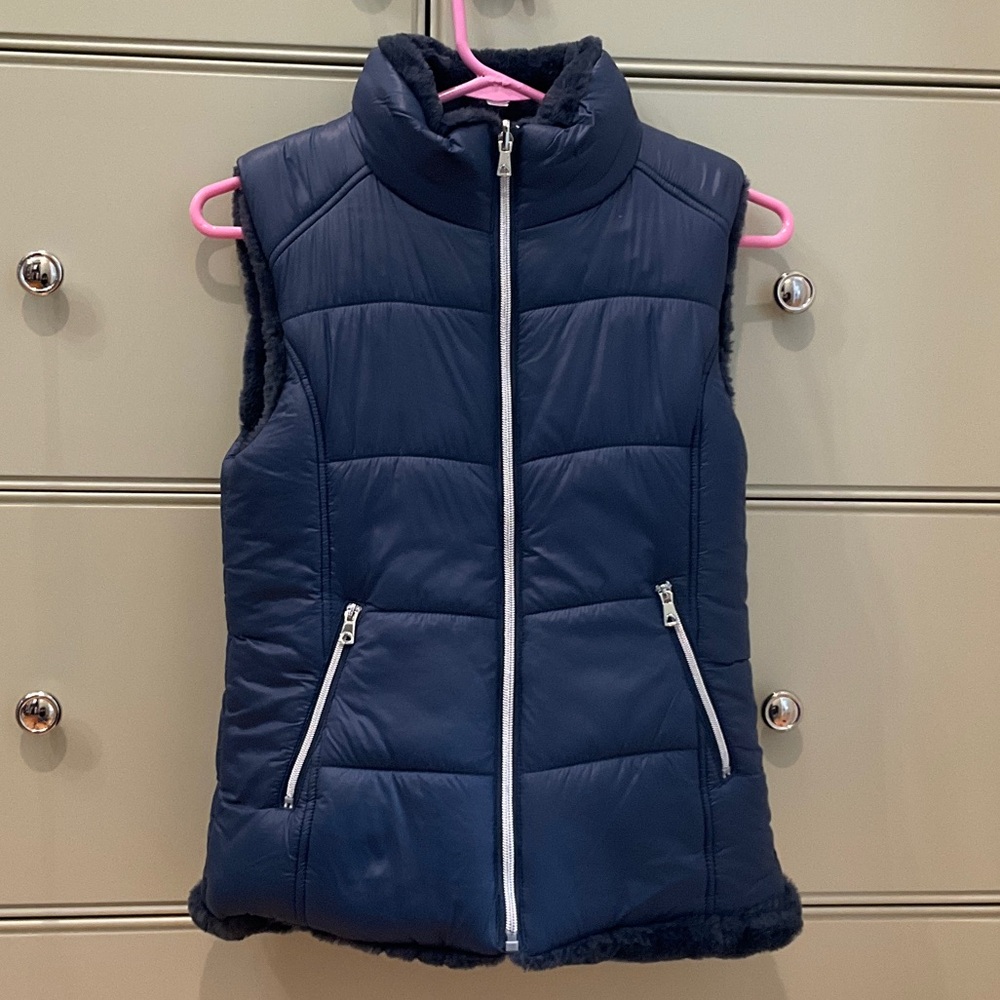 Mayoral reversible navy puffer vest